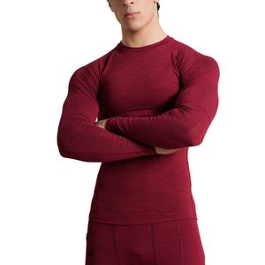 T-shirt de sport pour homme à compression haute élasticité, séchage rapide, anti-transpiration, protection contre les éruptions cutanées, vente en gros OEM - Product Image 1