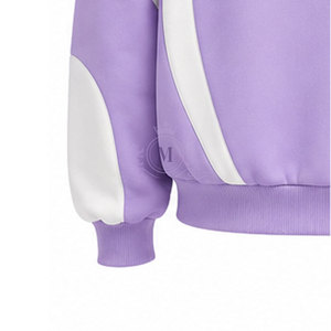 Conjunto Deportivo Personalizado con Logotipo, Color Morado y Blanco, Sudadera con Capucha y Cierre Completo, Pantalones de 450 g/m² - Product Image 4