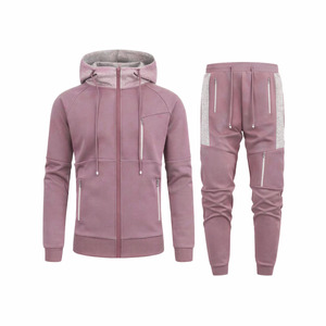 <b>Top</b> Trending Hooded Zip Up Tracksuit for Men Custom Logo High Quality Breathable 100% Cotton <b>Low</b> Price Factory Direct Sale - Product Image 1