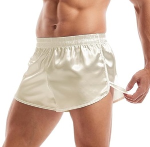 Shorts en soie unis pour l'été, pour l'entraînement, le sport, la gym, le yoga, décontractés, pour l'extérieur, sur mesure, en soie, pour le sommeil et la nuit - Product Image 3