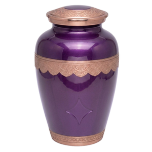 Urne funéraire personnalisable en alliage pour adulte avec bande gravée, finition or et blanc clair, urnes funéraires métalliques pour cendres humaines - Product Image 3