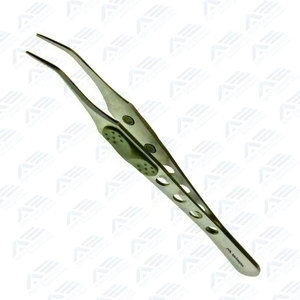 Pinces à épiler angulaires pour extensions de cils volume et classiques, avec logo personnalisé et poignée à points, pour pose d'extensions de cils - Product Image 4