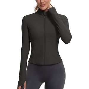 Cárdigan de Yoga Abierto por Delante para Mujer, Manga Larga, Corte Holgado y Relajado, Nailon y Spandex, Suave, Elástico, Ligero y Transpirable - Product Image 1