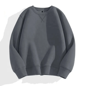 Sweat-shirt à col rond pour homme, en coton molletonné de qualité supérieure, pull-over moderne, streetwear décontracté, haut de mode pour tous les jours - Product Image 1