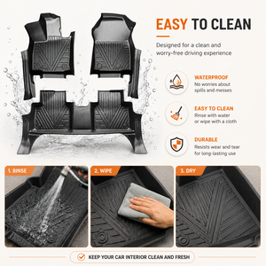 Full <b>Set</b> Car Floor Mats for Chery Jetour X70 / X70S LHD 2018-2019 Car Mats All Weather TPE Plastic Car Floor Mat Liner - Product Image 2