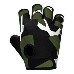 Camouflage <b>Half</b> Finger Leather Sports Gloves for Golf Lightweight & Heavy Duty Non-<b>Slip</b> Professional Protection - Product Image 2