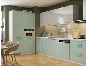 Modern Eco-Friendly Durable Plywood Particle Board MDF Kitchen <b>Cabinets</b> for Apartment Use <b>Wall</b> Mount Vietnam Furniture - Product Image 3