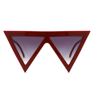 New Fashion Oversized Y2k <b>Sunglasses</b> Custom Logo Trendy Futuristic Style Uv400 Shades Big Triangle Frame <b>Sunglasses</b> Wholesale - Product Image 5