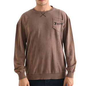 Sudaderas Básicas de Manga Corta para Hombre con Lavado Ácido de Alta Calidad, Impresión de Logotipo Personalizado - Product Image 1