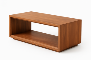 Tân tối giản sang trọng cong cơ sở phẳng hàng đầu đầy đủ rắn walnut bàn cà phê bằng đá cẩm thạch với hai ngăn kéo phòng khách đồ nội thất nhà - Product Image 4