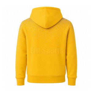 100% Cotton Solid Winter <b>Rhinestone</b> <b>Hoodies</b> for Men Regular Fit Regular Sleeves Fashion Wear - Product Image 2