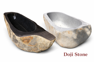 Baignoire autoportante en pierre naturelle de luxe |   Baignoire ovale moderne de 190 cm pour salles de bain, spas et projets hôteliers - Product Image 2