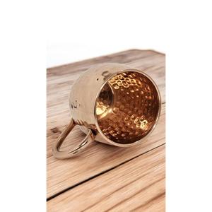 Mug Moscow Mule en acier inoxydable martelé 500 ml, tasse de bureau isotherme avec maintien au chaud/au froid pour les fêtes et les bars - Product Image 3