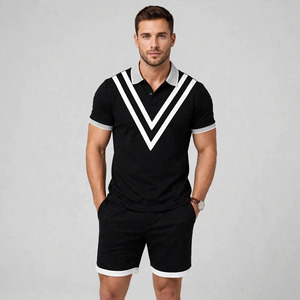 Manufacturer Plus Size Tracksuits for Men 2 Piece <b>Y2K</b> Streetwear Oversized Custom LOGO 100%cotton Sports t <b>Shirt</b> for Men's Sets - Product Image 1