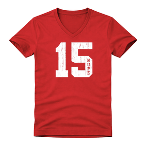 T-shirt à col en V Kappa Alpha Psi numéro 15, vêtements de fraternité grecque avec motif audacieux, confort premium et coupe élégante - Product Image 4