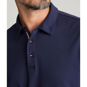 Chemises polo, fabricants pakistanais de premier plan, chemises polo pour hommes, tissu en toile à motif uni élégant, service de logo OEM personnalisé - Product Image 2