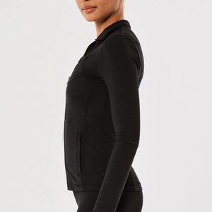 Premium Women Athletic Gym <b>Jacket</b> Stretch Fabric Training Running Fitness Wear Custom Sportswear Training Women's Gym Top <b>Jacket</b> - Product Image 3