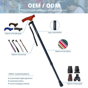 Lightweight Aluminum Alloy 5-Section Adjustable <b>Walking</b> <b>Stick</b> Portable <b>Folding</b> Mechanism Heat Transfer Pattern Design Cane - Product Image 3