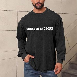 <b>Tshirts</b> for Men <b>Long</b> Sleeve T Shirt, Inspirational Positive Tees Vintage Graphic - Product Image 2
