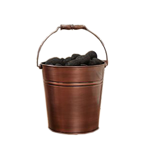 Cubo para Leña Ovalado de Metal, Hierro y Cobre, Estilo Europeo Moderno, Ecológico y de Primera Calidad, Accesorios para Chimenea, para Jardín Exterior - Product Image 5