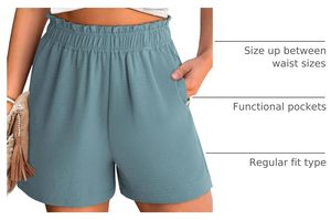 Women's Spandex/Polyester Floral <b>Lounge</b> <b>Shorts</b> High Waist Elastic Drawstring Casual Summer Beach Soft Breathable Knit Athletic - Product Image 6