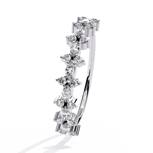 Pulsera de Diamantes de Platino, Corte Brillante Redondo, Diamantes Blancos Naturales Certificados por GIA, Joyería Clásica de Boda para Mujer - Product Image 2