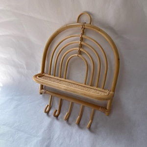 <b>Cheap</b> Wholesale Rattan Arch Wall Mounted Hanging Storage Holders Racks & <b>Shelving</b> Units Kitchen Accessories - Product Image 3