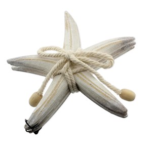Wholesale Mango <b>Wood</b> Rope-Wrapped Wall Hook - Nautical Coastal Design - Product Image 2