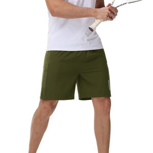 Shorts de jogging légers pour hommes, séchage rapide, respirants, taille haute, avec cordon de serrage, personnalisables, couleur unie - Product Image 6