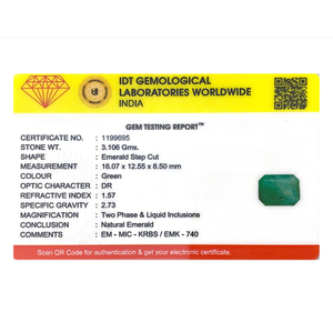 Certified AA Quality Natural Zambian Emerald Loose Gemstone 15.53 Carat Brilliant Pear Cut - Product Image 4