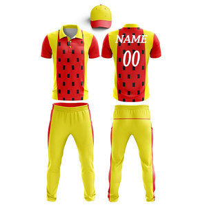 Uniforme de Cricket Personalizado en Poliéster Transpirable con Diseño de Logotipo Personalizado - Ropa de Equipo - Product Image 1