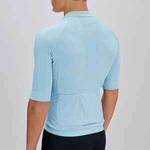 Custom Logo Men's Short Sleeve Cycling Jersey Breathable Quick Dry Bicycle Shirt Lightweight <b>Road</b> Bike Training Wear - Product Image 2