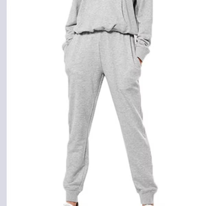 Custom Women <b>Grey</b> Half Zip Two Pieces Sweatsuit <b>Set</b> Pullover and Joggers Tracksuit Casual Athletic Wear Comfortable Loungewear - Product Image 5