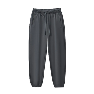 Plain Loose Fit Fleece Joggers <b>Men</b> Casual Elastic Band <b>Cuffed</b> Sweatpants <b>Trousers</b> - Product Image 2