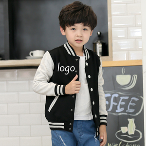 Blousons universitaires pour enfants avec manches, blousons Letterman vierges en gros, blousons de baseball pour garçons 2022 - Product Image 3