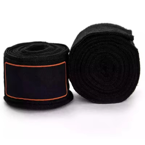 High Quality Breathable Eco-Friendly Cotton Fabric Professional Style Boxing Hand Wraps Custom Logo Printed Usage Protection - Product Image 3