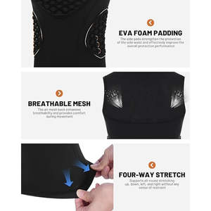 เสื้อกั๊กป้องกันกระดูกงูผู้ชายแบบมีแผ่นรองรับแรงกระแทก ปรับได้ อุปกรณ์นิรภัยสำหรับขี่มอเตอร์ไซค์ ขี่บนถนน และสนามแข่ง - Product Image 6