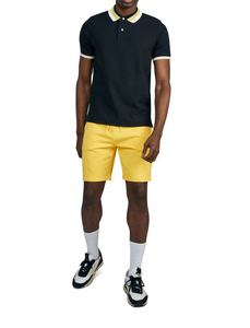 Polo de manga corta para hombre, ropa de calle de Color sólido, informal, a la moda, de Golf, de verano - Product Image 6