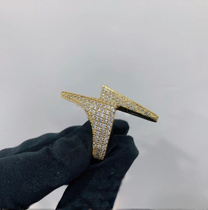 Premium <b>Men</b> Hip Hop Prong Setting Engagement Iced Out 925 Sterling <b>Silver</b> Rapper Wedding or Party Anniversary Gift <b>Rings</b> - Product Image 6