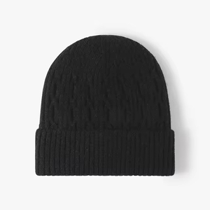 Bonnet épais et chaud pour l'hiver, doux et confortable, unisexe, style streetwear, minimaliste, rétro, tendance - Product Image 2