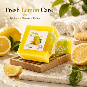 Citrus Lemon Handmade Soap Natural Beauty Bath Bar Organic Skin Care Product OEM ODM Private Label Manufacturer - Product Image 5