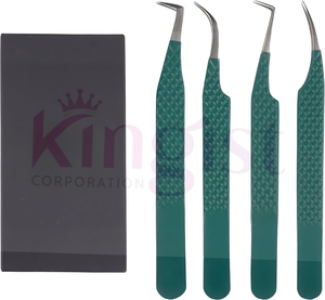 High Quality Stainless Steel Eyelash Tweezers Set for Lash Extension | Volume & Isolation Tweezers | Custom Logo Beauty <b>Tools</b> - Product Image 6