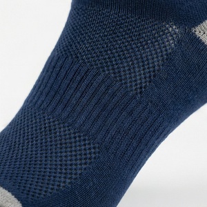 Crew Socks Solid Navy Blue Ribbed Knitted Cotton Polyester Spandex Breathable Casual Daily Wear Adult Spring - Product Image 5