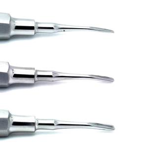 Elevadores Dentales de Acero Inoxidable, Instrumentos Quirúrgicos Manuales con Agarre Ergonómico, Color Plateado, Clase I - Product Image 2
