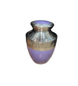 Personalized Purple Aluminum Cremation Urn <b>Ashes</b> Memorial <b>Casket</b> Handmade Engraved Floor Vase Portable Large Capacity Indian - Product Image 1