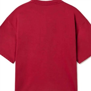 Wholesale 100% Cotton Solid Knitted T-Shirt Heavyweight 270 GSM Streetwear <b>Tee</b> Custom Logo Printing OEM Manufacturer - Product Image 5