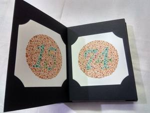 Test d'Ishihara manuel PSM pour la détection de la daltonisme, 24 plaques, ophtalmologie - Product Image 3