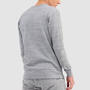 Sudadera Personalizada para Hombre 2026, Gris, Oversize, Felpa Gruesa, Cuello Redondo, Bordado en Vinilo - Product Image 4