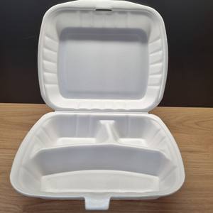 Plato/Bandeja/Contenedor/Caja de Espuma PS Desechable de 9x9, 8x8 con Logotipo Personalizado, Fábrica en Vietnam, Servicio OEM para Comida para Llevar - Product Image 1