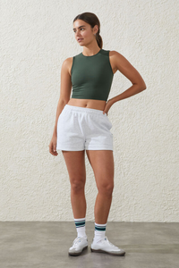 Shorts de survêtement décontractés pour hommes, personnalisés, à carreaux, longueur genou, avec cordon de serrage et poches, séchage rapide et respirants, vente en gros - Product Image 5
